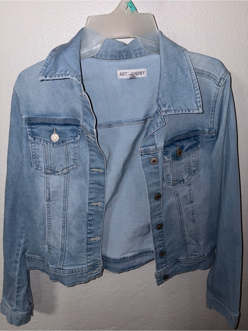 Artisan Ny Light Blue Denim Jean Jacket
